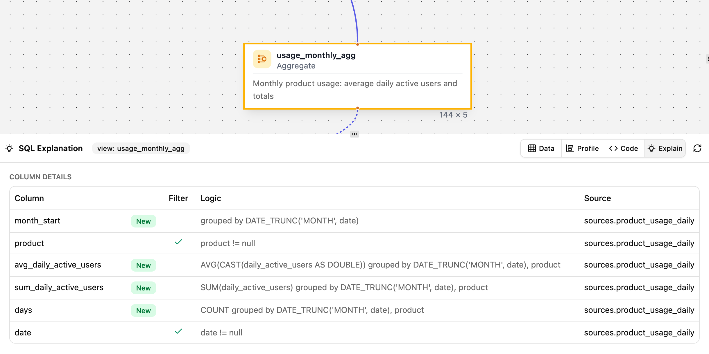 Validate agent's work with easy to understand formulas & iterate on changes